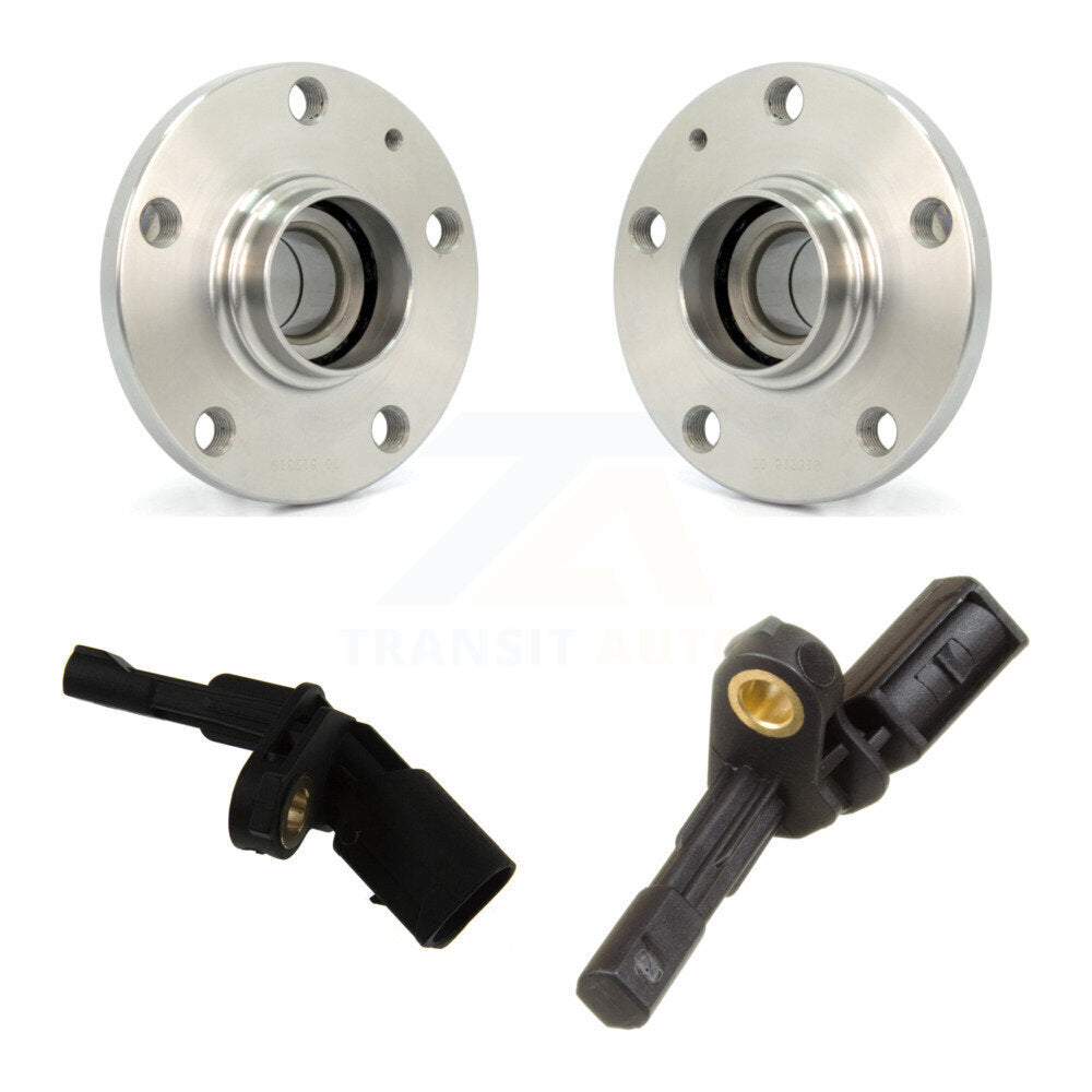 Wheel Hub Bearing Sensor Rear Kit For Volkswagen Jetta Passat Beetle Eos Audi CC