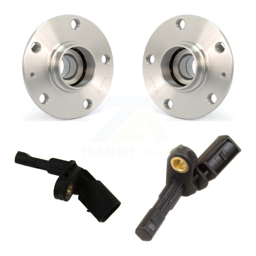 Wheel Hub Bearing & ABS Sensor Rear Kit For Volkswagen Rabbit Beetle Audi A3 GTI