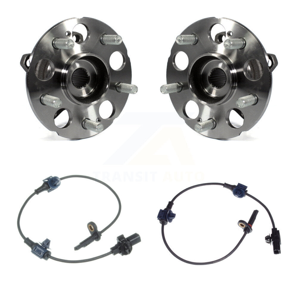 Wheel Hub Bearing & ABS Sensor Rear Kit For Honda CR-V AWD with 2.4L 4-Wheel