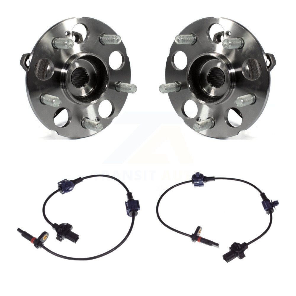 Wheel Hub Bearing Sensor Rear Kit For 2012 Honda CR-V AWD with 2.4L 4-Wheel ABS