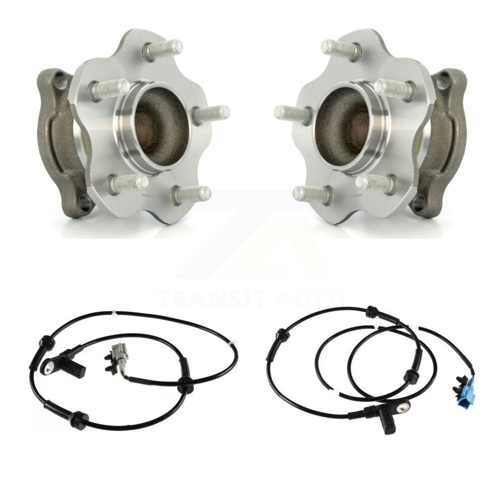 Wheel Hub Bearing & Sensor Rear Kit For 04-09 Nissan Quest 3.5L with 4-Wheel ABS