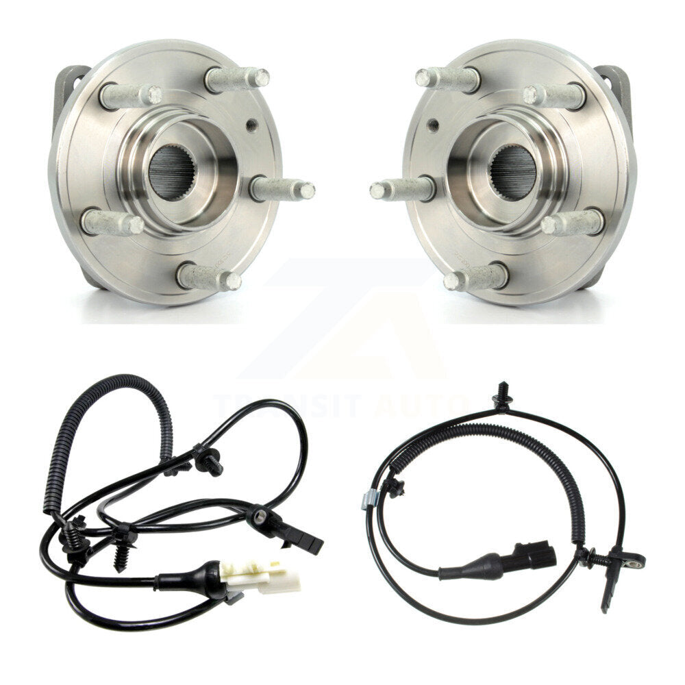 Wheel Hub Bearing & Sensor Rear Kit For Ford Taurus X AWD with 3.5L 4-Wheel ABS