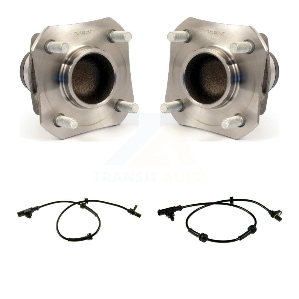 Wheel Hub Bearing ABS Sensor Rear Kit For 2009 Nissan Versa Non-ABS with Harness