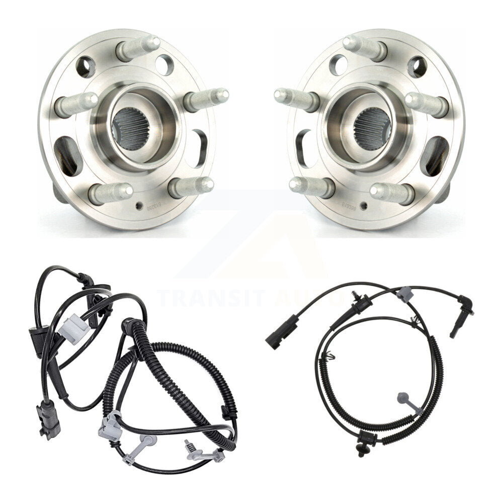 Wheel Hub Bearing Sensor Rear Kit For 12 Buick Regal 2.4L/2.0L with 4-Wheel ABS