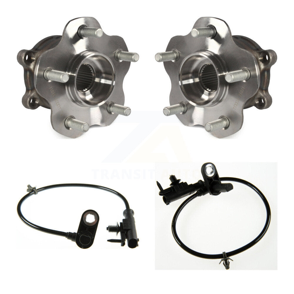 Wheel Hub Bearing And ABS Sensor Rear Kit For INFINITI G37 EX35 Nissan 370Z