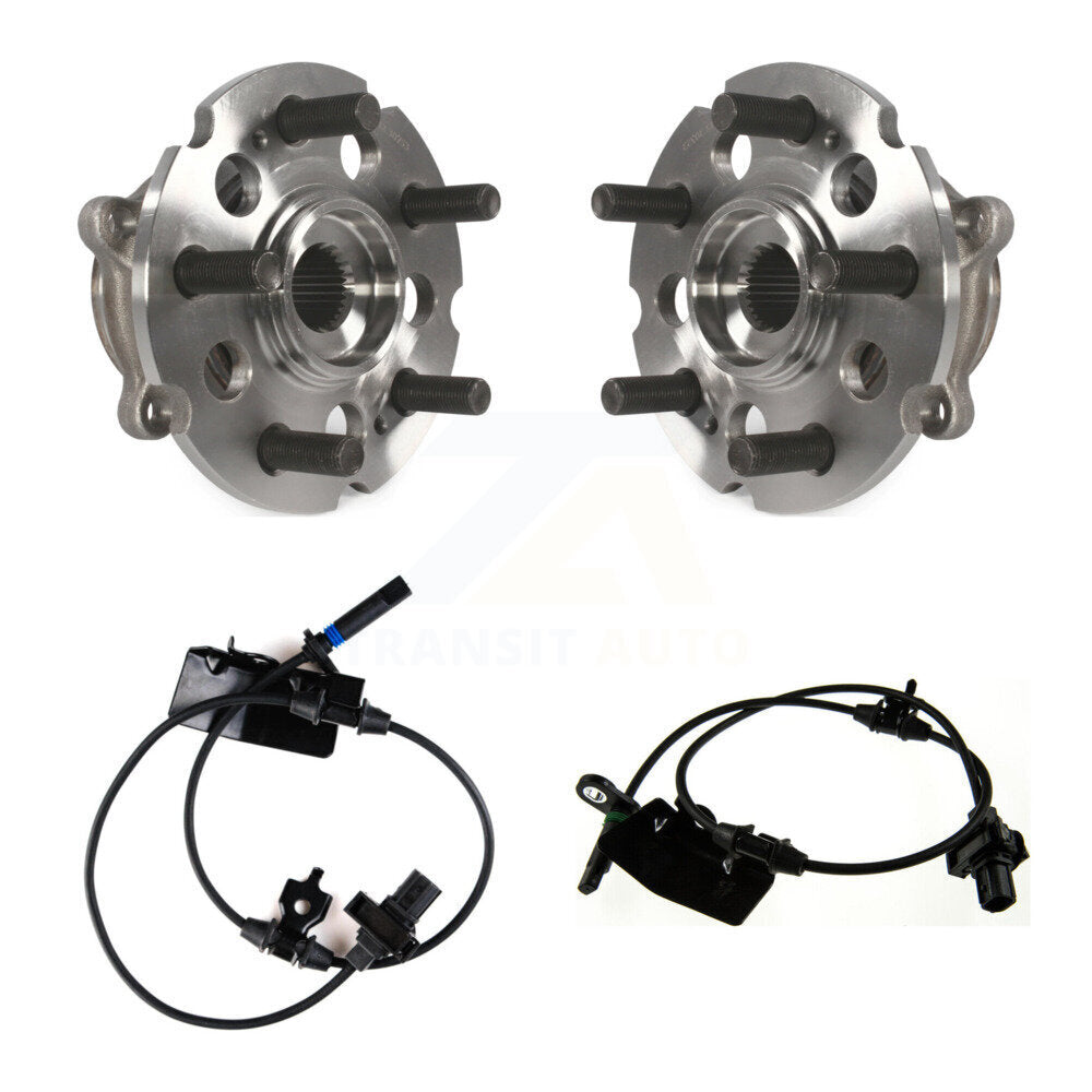 Wheel Hub Bearing ABS Sensor Rear Kit For Honda Pilot AWD with 3.5L 4-Wheel