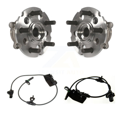 Wheel Hub Bearing ABS Sensor Rear Kit For Honda Pilot AWD with 3.5L 4-Wheel