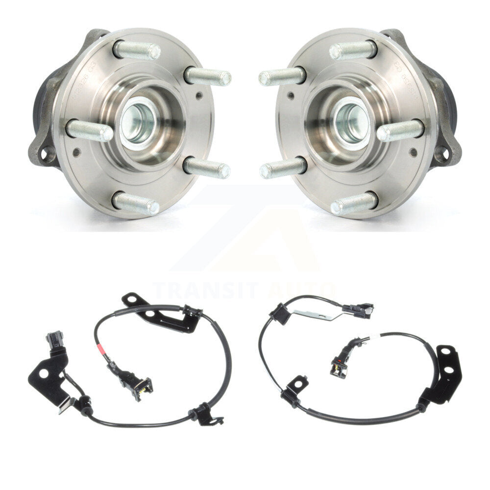 Wheel Hub Bearing & Extra Sensor Rear Kit For Hyundai Santa Fe Sport Kia Sorento