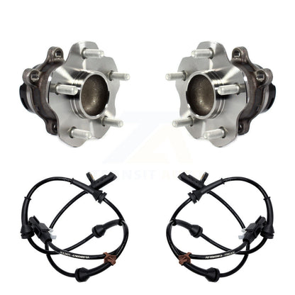 Wheel Hub Bearing ABS Sensor Rear Kit For 2018 Nissan Rogue FWD with 4-Wheel
