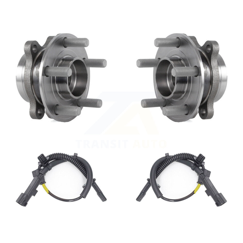 Wheel Hub Bearing And ABS Sensor Rear Kit For Ford Edge Lincoln MKX Continental