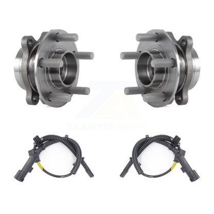 Wheel Hub Bearing And ABS Sensor Rear Kit For Ford Edge Lincoln MKX Continental