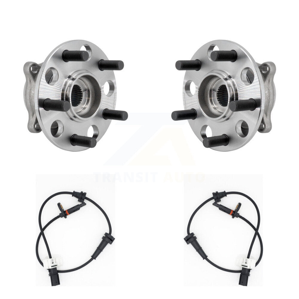 Wheel Hub Bearing & Sensor Rear Kit For 09-13 Acura TL AWD with 3.7L 4-Wheel ABS
