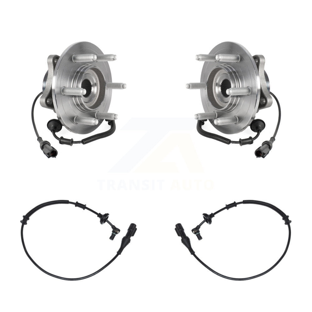 Wheel Hub Bearing & Extra Sensor Rear Kit For Ford Expedition Lincoln Navigator