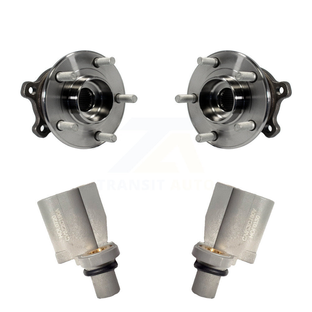 Wheel Hub Bearing And ABS Sensor Rear Kit For Ford Escape Lincoln MKC