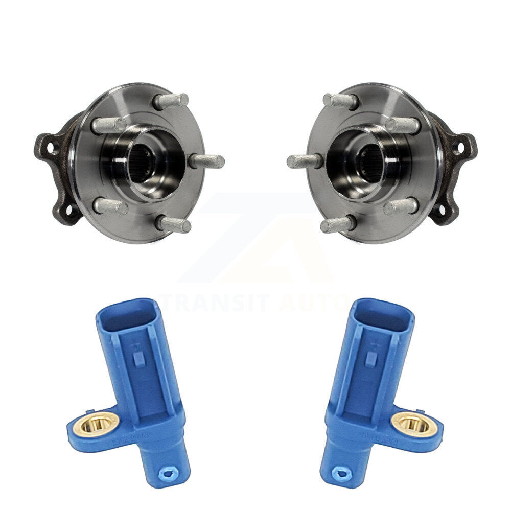 Wheel Hub Bearing And ABS Sensor Rear Kit For Ford Escape Lincoln MKC