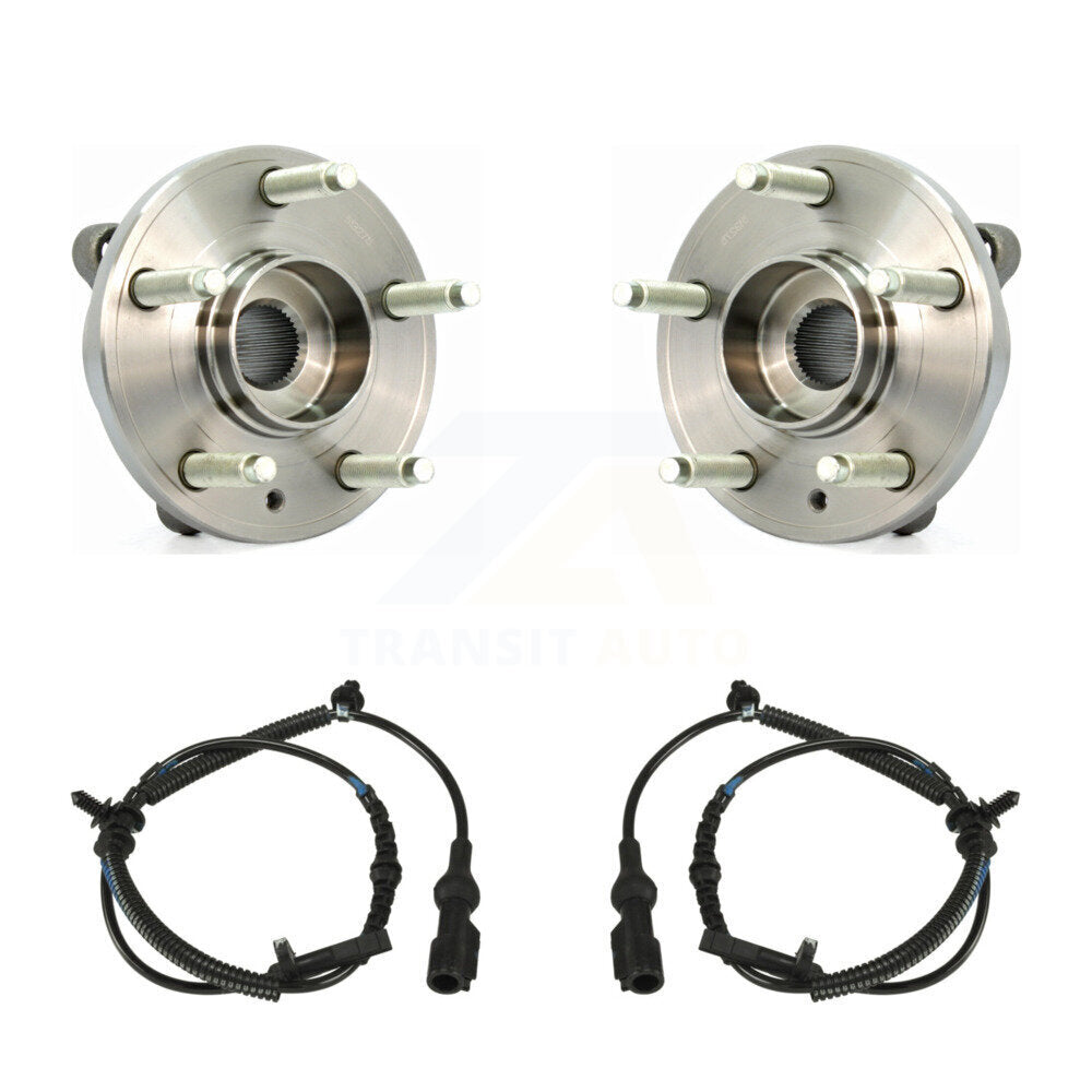 Wheel Hub Bearing And ABS Sensor Rear Kit For Ford Taurus Flex Lincoln MKS