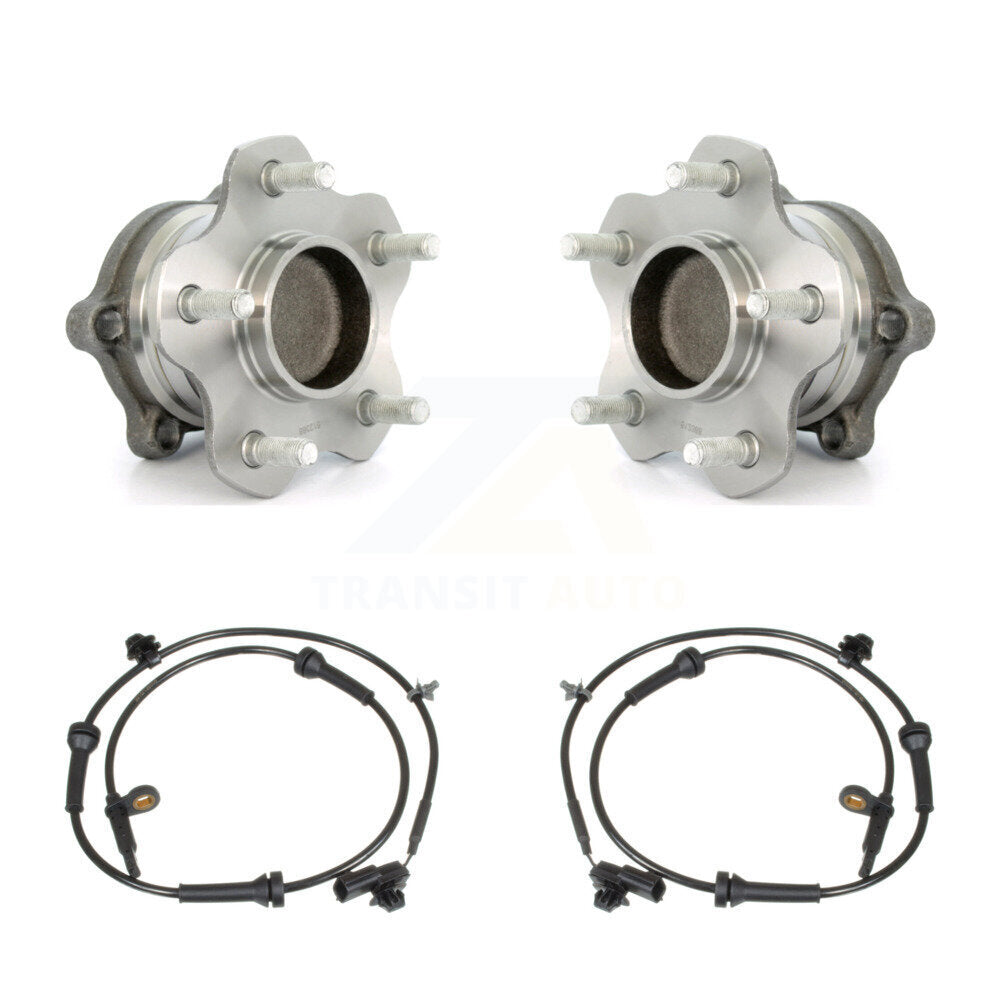Wheel Hub Bearing And ABS Sensor Rear Kit For Nissan Altima Maxima