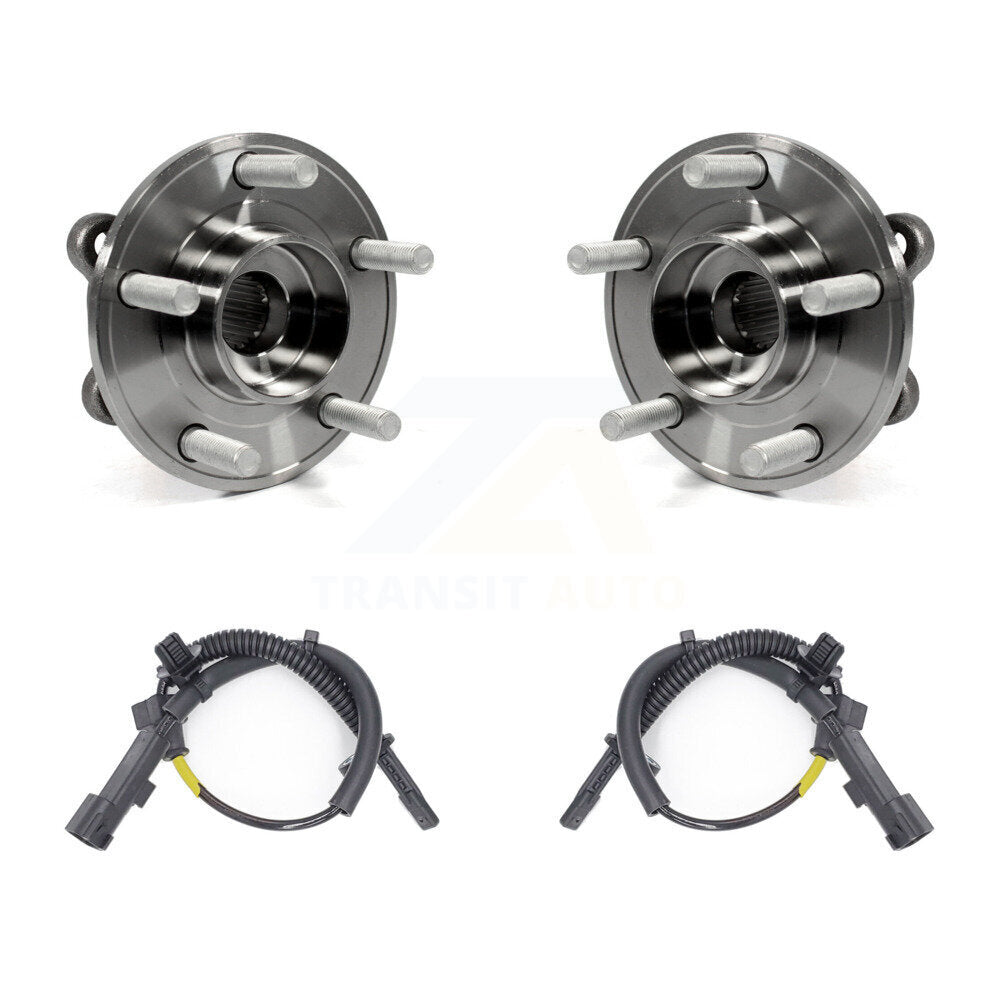 Wheel Hub Bearing And ABS Sensor Rear Kit For Ford Fusion Lincoln MKZ