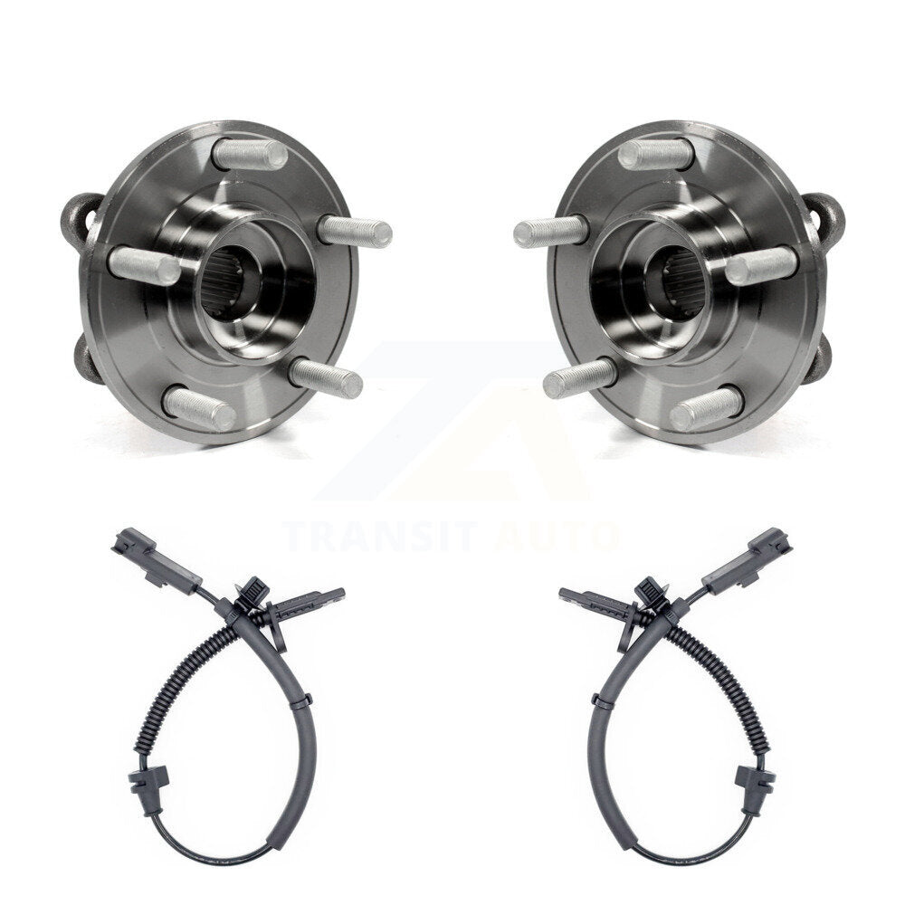 Wheel Hub Bearing And ABS Sensor Rear Kit For Ford Fusion Lincoln MKZ