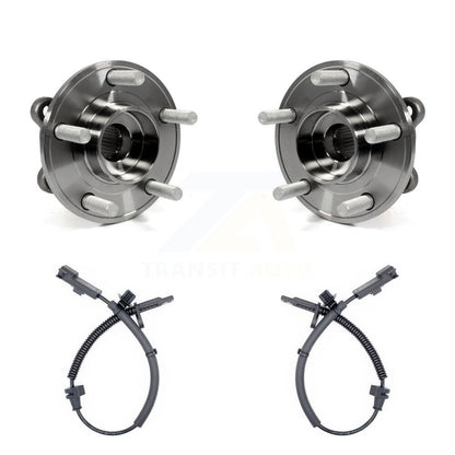 Wheel Hub Bearing And ABS Sensor Rear Kit For Ford Fusion Lincoln MKZ