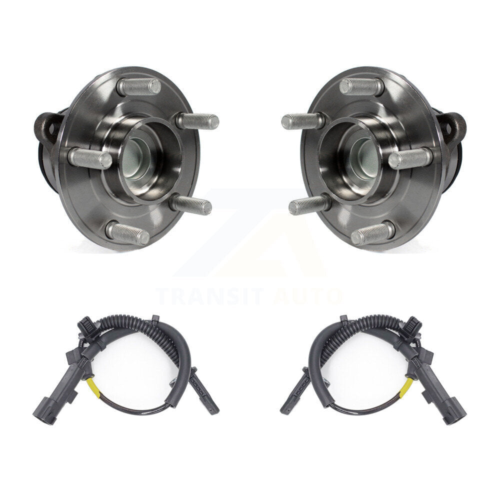 Wheel Hub Bearing And ABS Sensor Rear Kit For 2013 Ford Fusion Lincoln MKZ