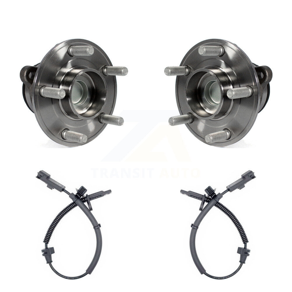 Wheel Hub Bearing And ABS Sensor Rear Kit For Ford Fusion Lincoln MKZ