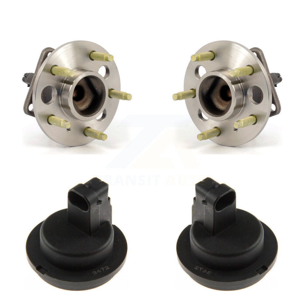 Wheel Hub Bearing And Extra ABS Sensor Rear Kit For Cadillac DTS