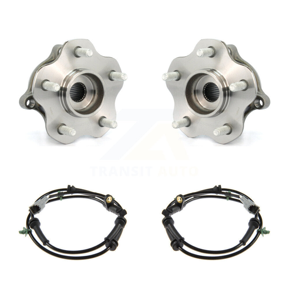 Wheel Hub Bearing And ABS Sensor Rear Kit For Nissan Rogue with Harness