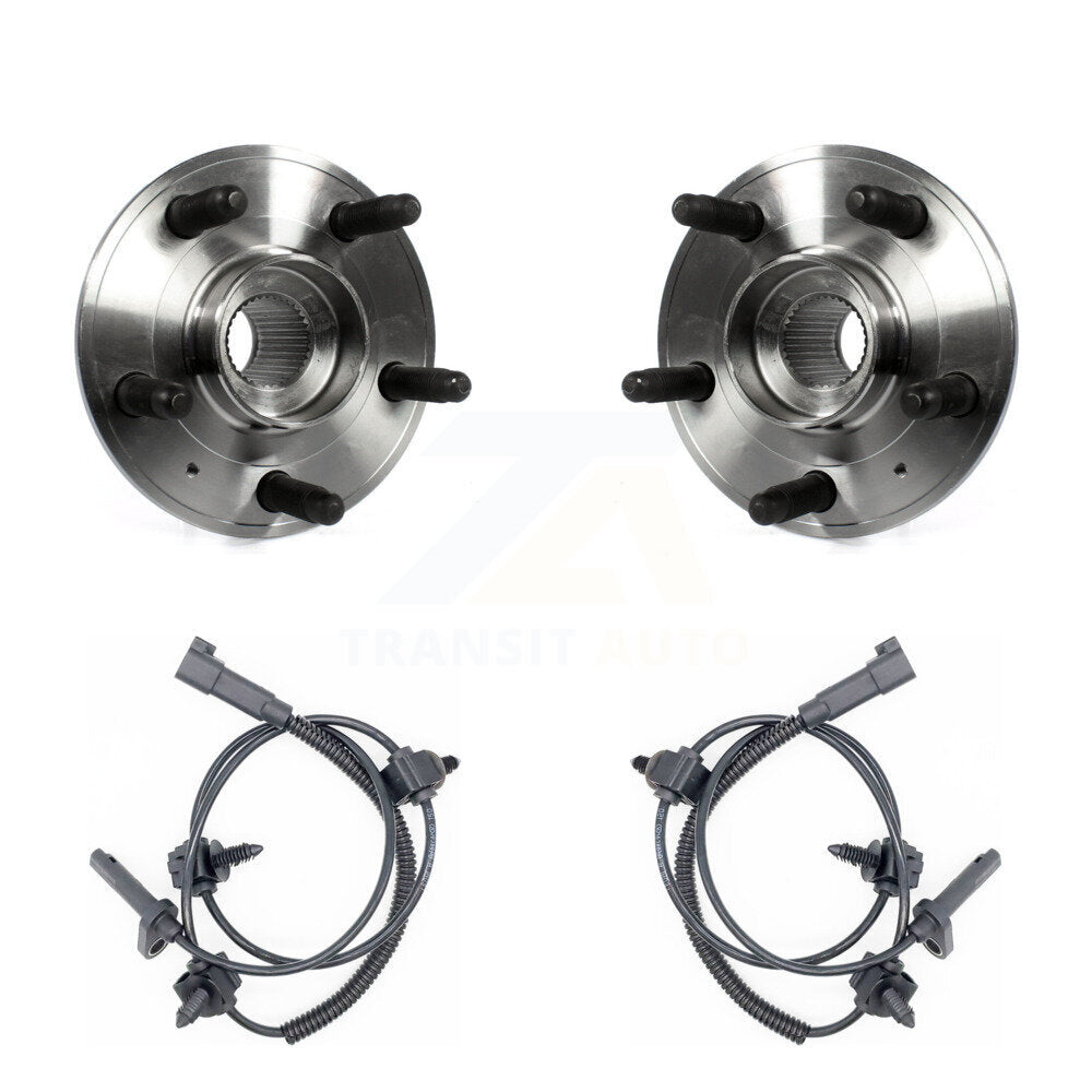 Wheel Hub Bearing And ABS Sensor Rear Kit For Cadillac CTS with Harness