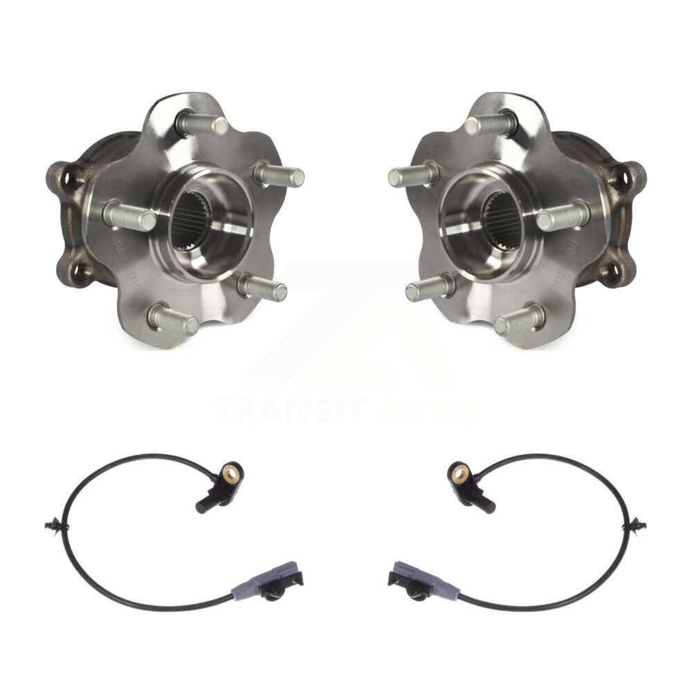 Wheel Hub Bearing And ABS Sensor Rear Kit For 2011 INFINITI FX35 with Harness