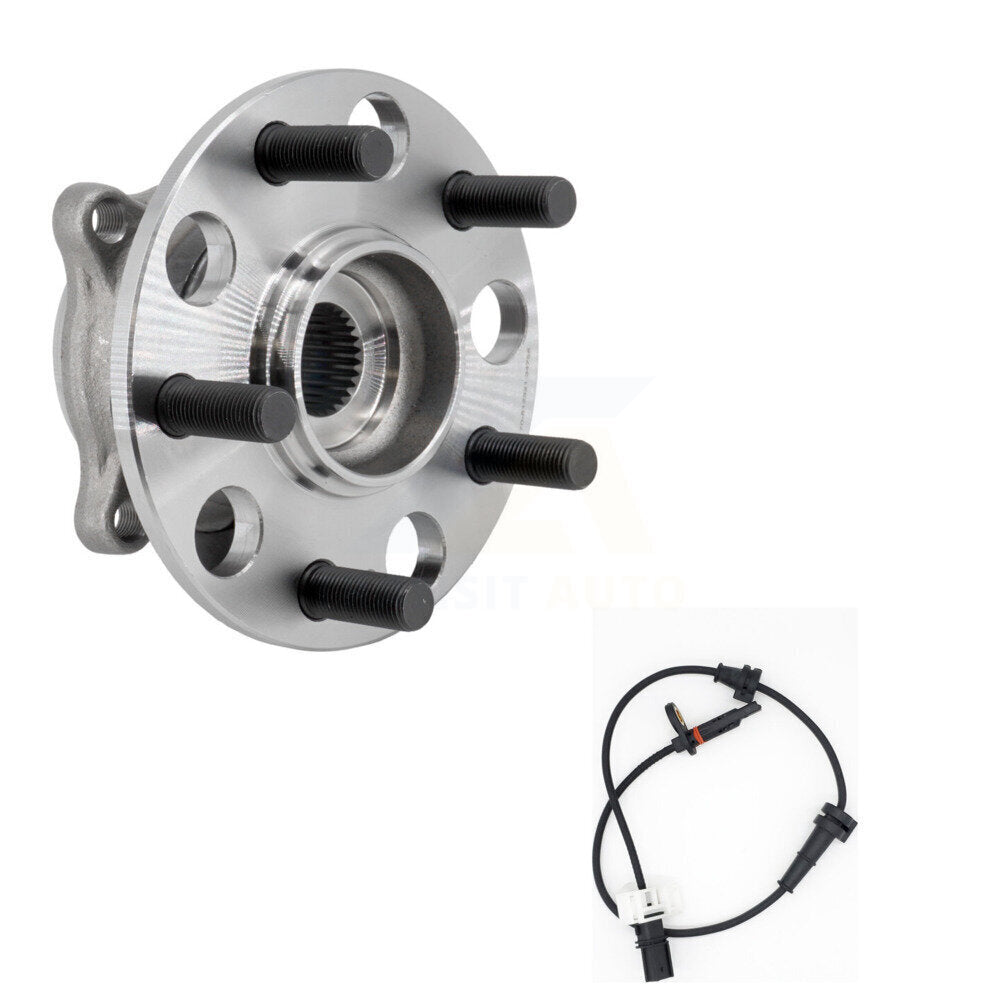 Wheel Hub Bearing & Sensor Rear Kit For 09-13 Acura TL AWD with 3.7L 4-Wheel ABS