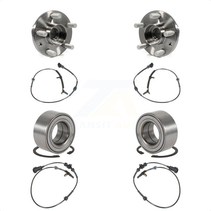 Wheel Bearing & Sensor Front Rear Kit For 2008-2012 Land Rover LR2 with Harness