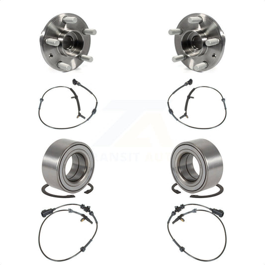 Wheel Bearing & Sensor Front Rear Kit For 2008-2012 Land Rover LR2 with Harness