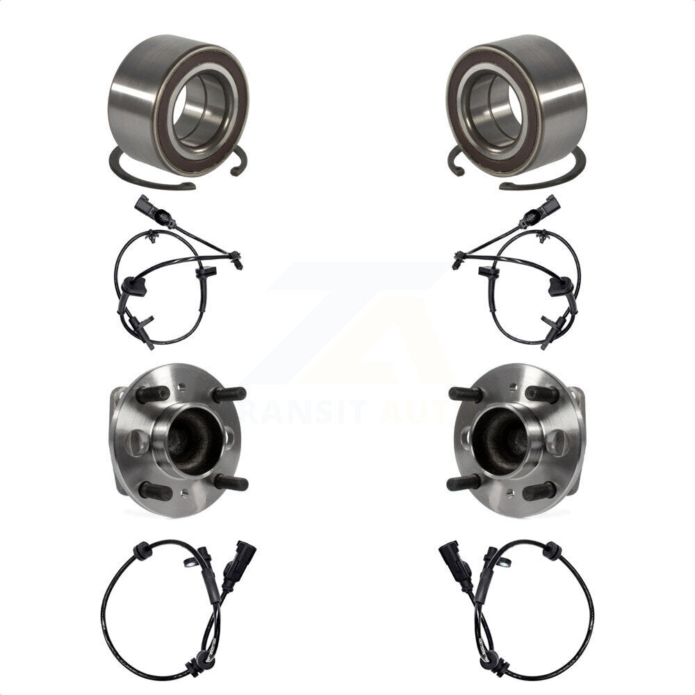 Wheel Bearing & ABS Sensor Front Rear Kit For Ford Fiesta 1.6L with 4-Wheel