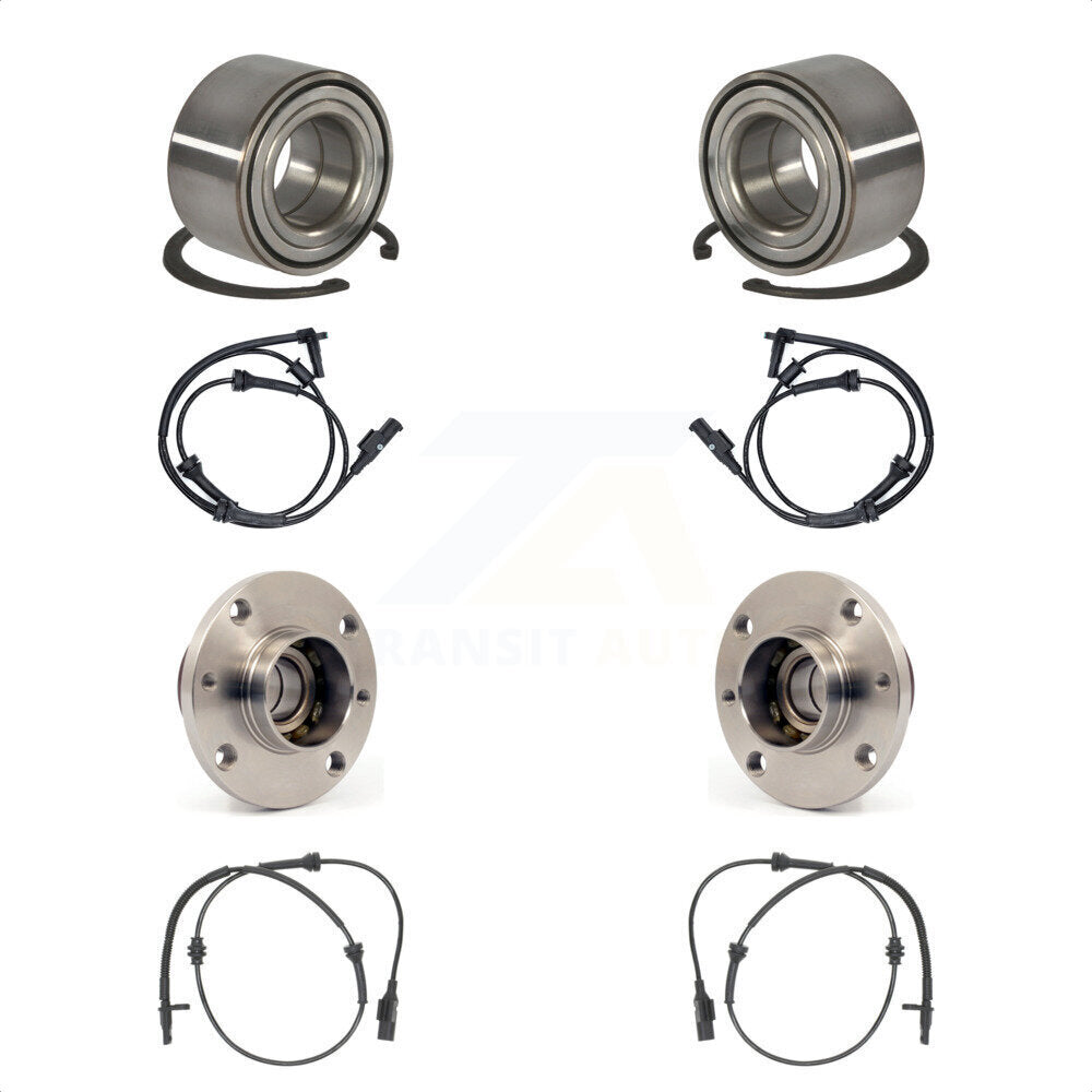 Wheel Bearing And ABS Sensor Front Rear Kit For Fiat 500