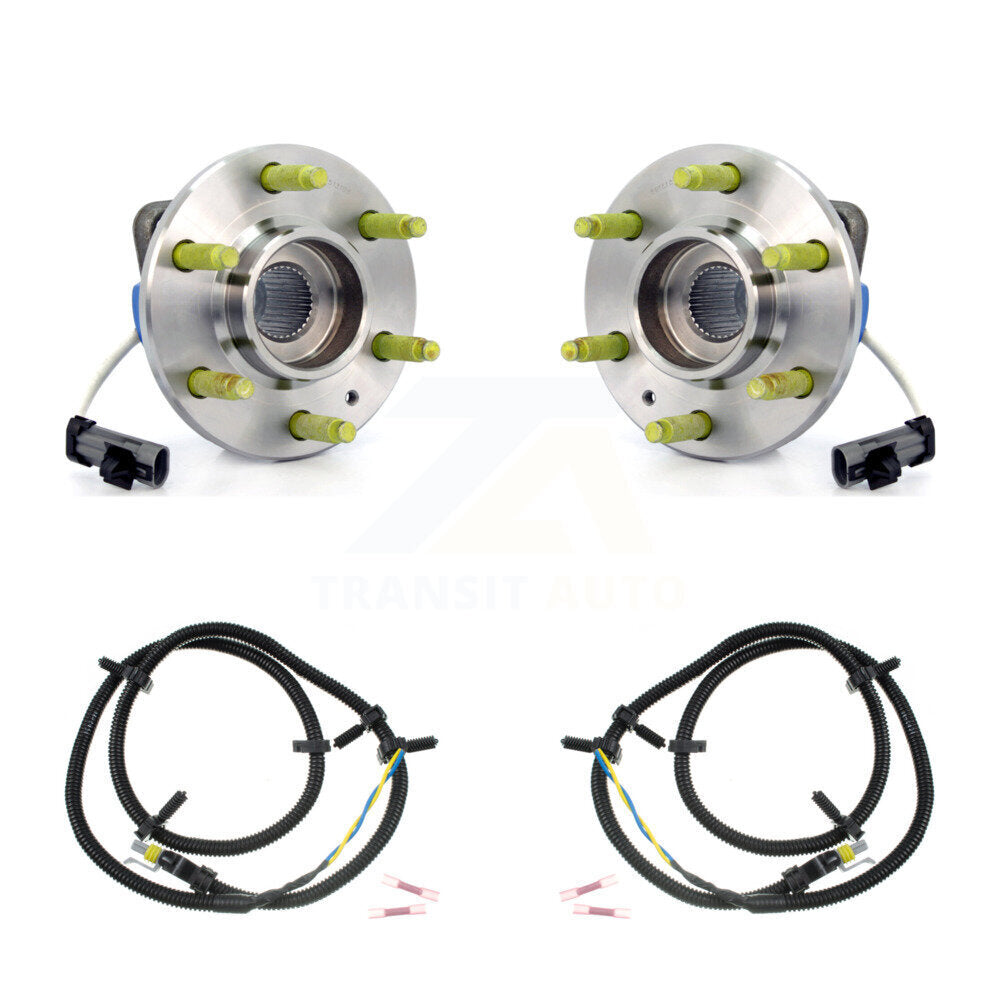 Wheel Hub Bearing And Extra ABS Sensor Front Kit For 2004-2009 Cadillac SRX AWD
