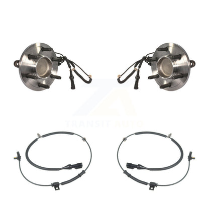 Wheel Hub Bearing & Extra Sensor Front Kit For Ford Expedition Lincoln Navigator
