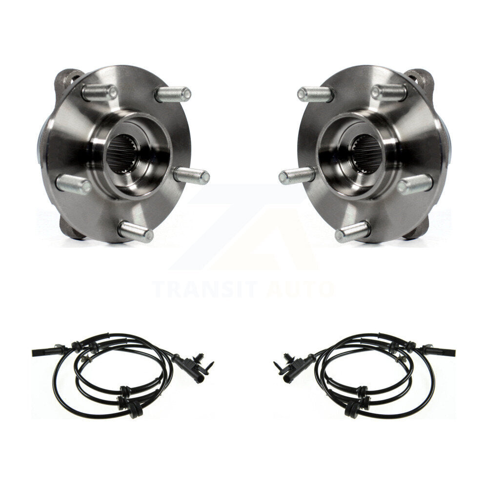 Wheel Hub Bearing And ABS Sensor Front Kit For INFINITI G37 EX35 Q60