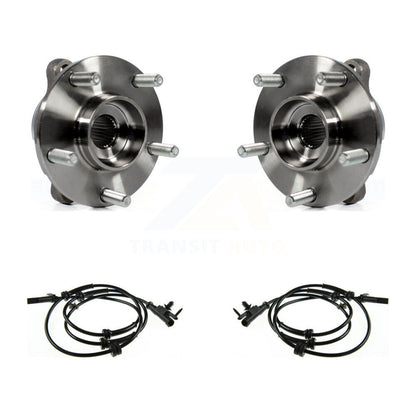 Wheel Hub Bearing And ABS Sensor Front Kit For INFINITI G37 EX35 Q60