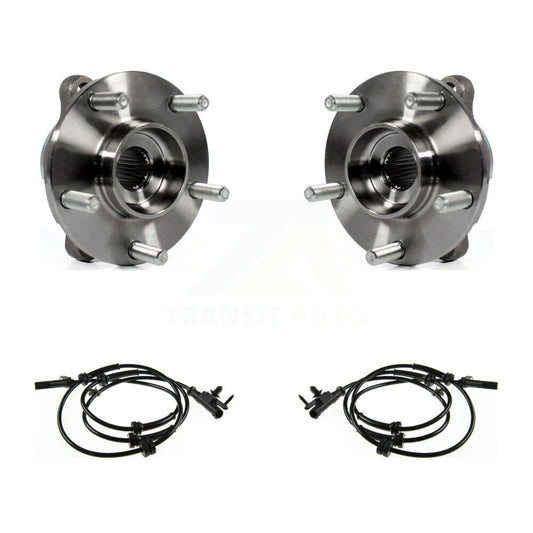 Wheel Hub Bearing And ABS Sensor Front Kit For INFINITI G37 EX35 Q60