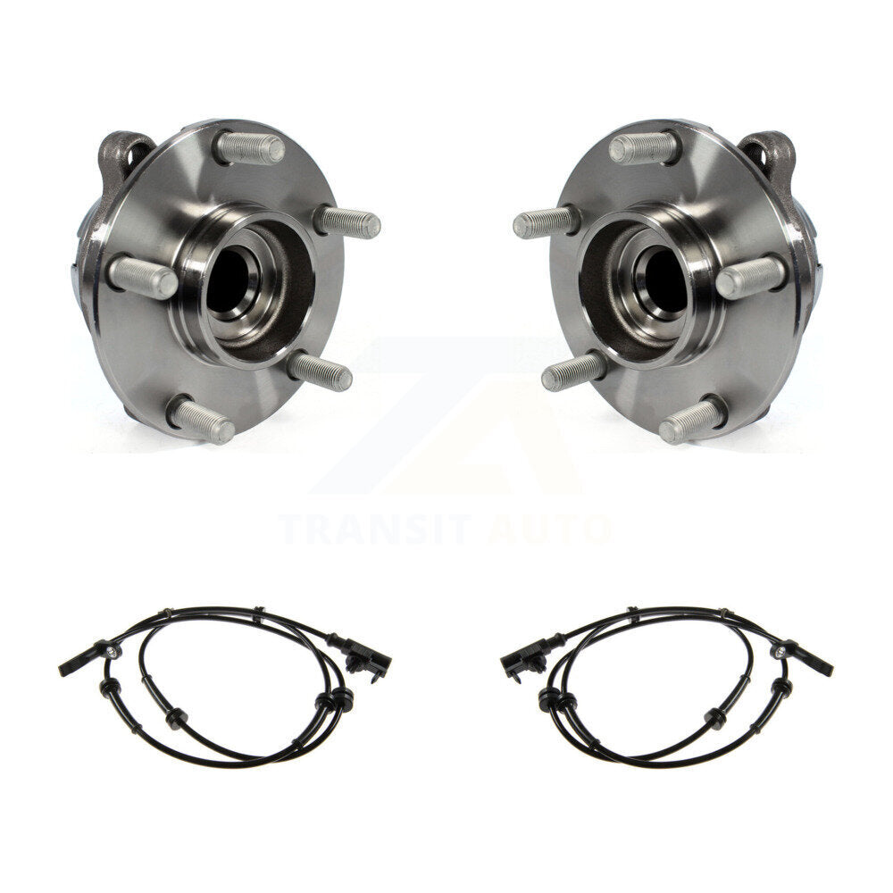 Wheel Hub Bearing And ABS Sensor Front Kit For INFINITI G37 Nissan 370Z Q60