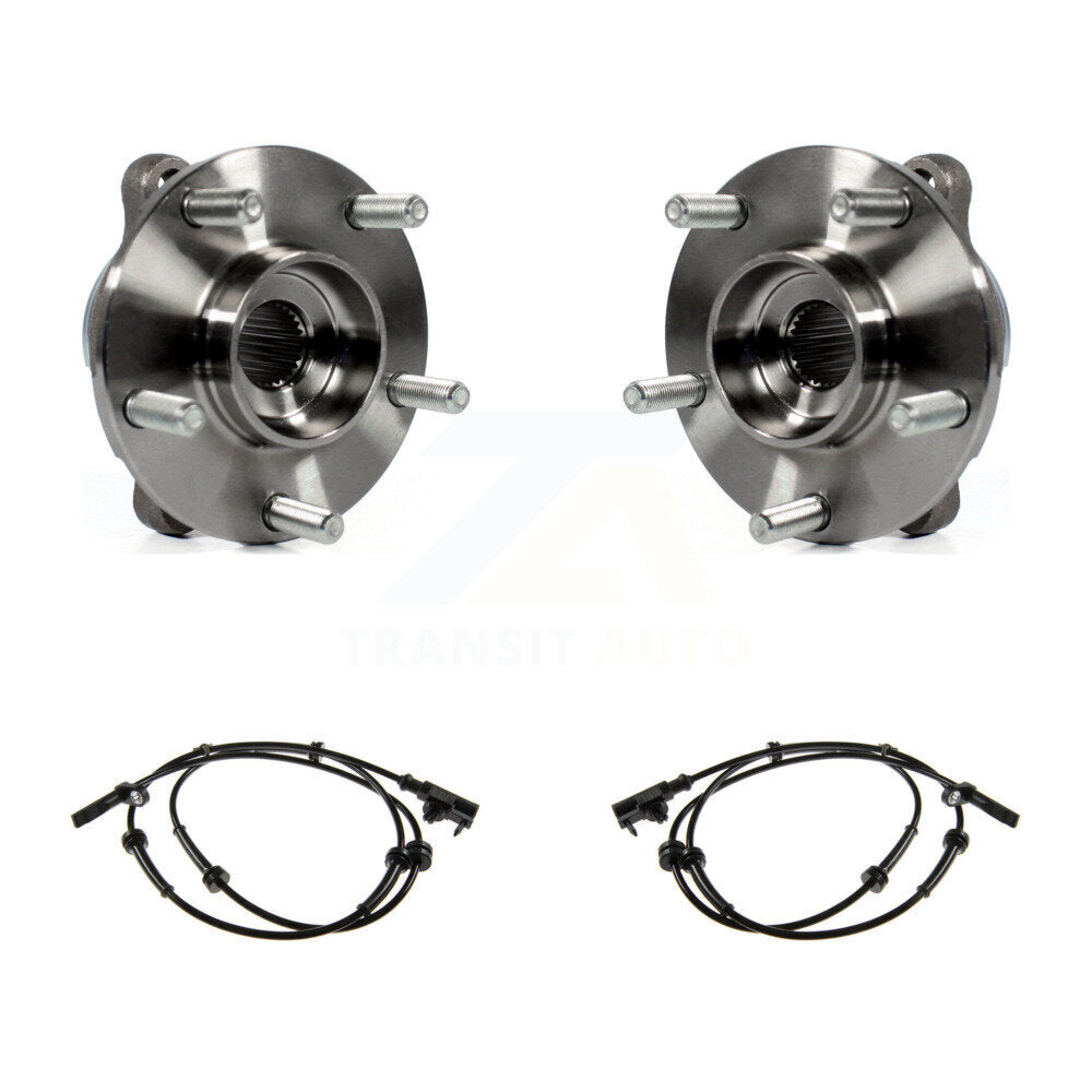 Wheel Hub Bearing Sensor Front Kit For INFINITI G35 G37 G25 Q60 Q40 with Harness