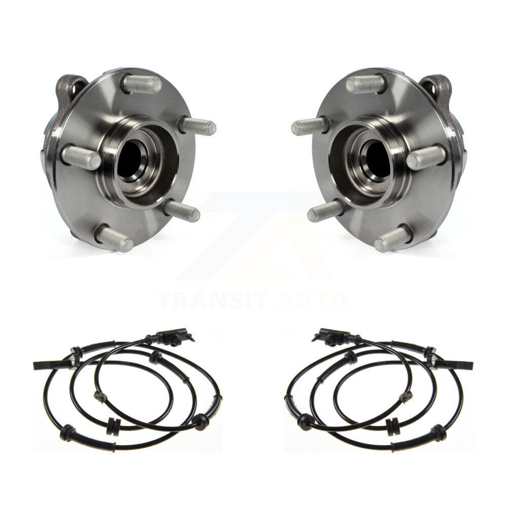 Wheel Hub Bearing ABS Sensor Front Kit For INFINITI G35 G37 G25 Q40 with Harness