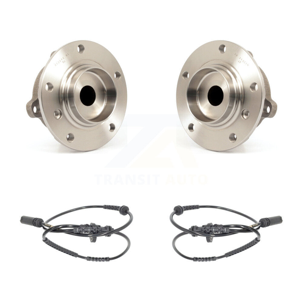 Wheel Hub Bearing Sensor Front Kit For 2010 BMW 528i 535i 3.0L with 4-Wheel ABS