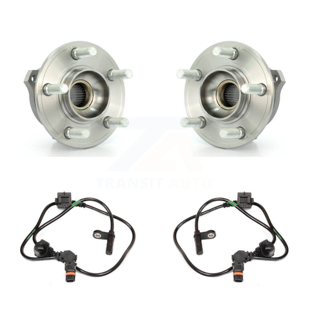 Wheel Hub Bearing And ABS Sensor Front Kit For Chrysler 300 Dodge Charger Magnum