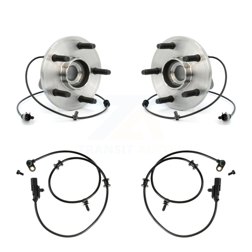 Wheel Hub Bearing & Extra ABS Sensor Front Kit For Dodge Durango Chrysler Aspen
