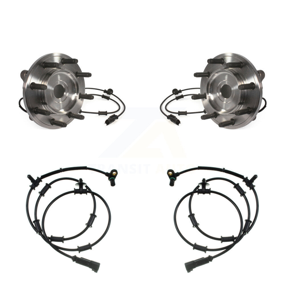 Wheel Hub Bearing And Extra ABS Sensor Front Kit For Ram 2500 3500 with Harness