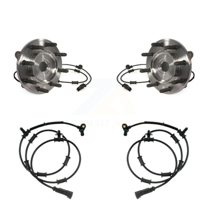 Wheel Hub Bearing And Extra ABS Sensor Front Kit For Ram 2500 3500 with Harness