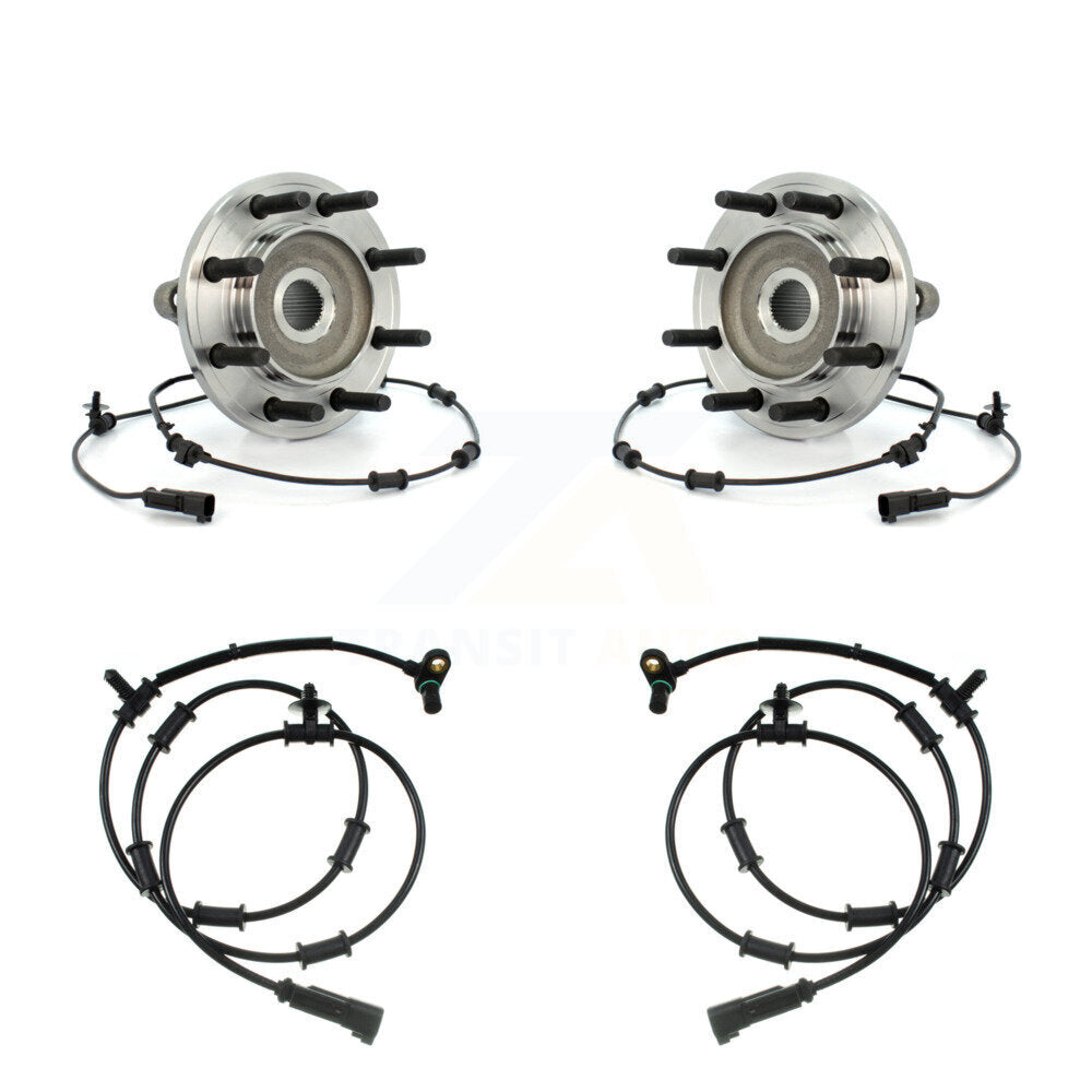 Wheel Hub Bearing & Extra Sensor Front Kit For Dodge Ram 2500 3500 with Harness