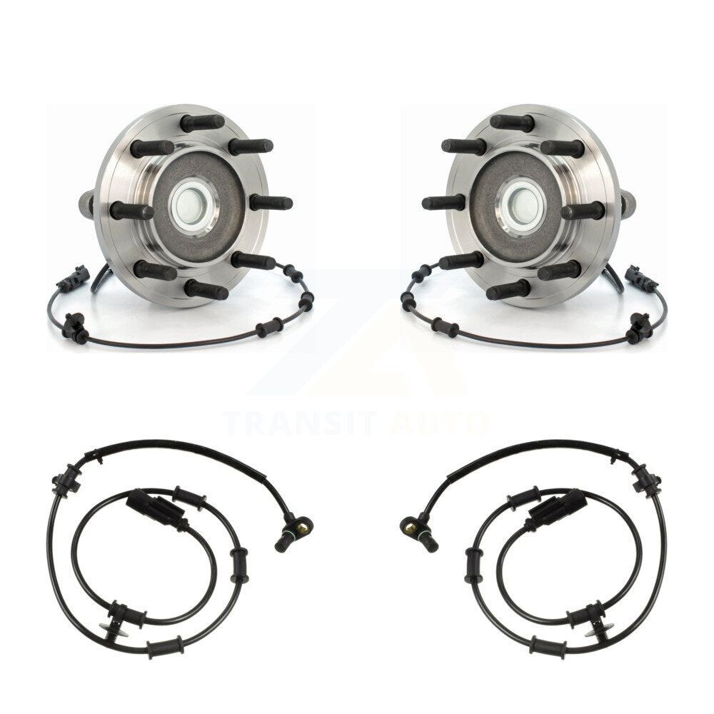 Wheel Hub Bearing & Extra Sensor Front Kit For Dodge Ram 2500 3500 with Harness